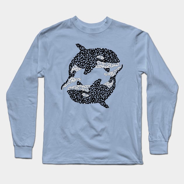 Orcas Long Sleeve T-Shirt by Karotene